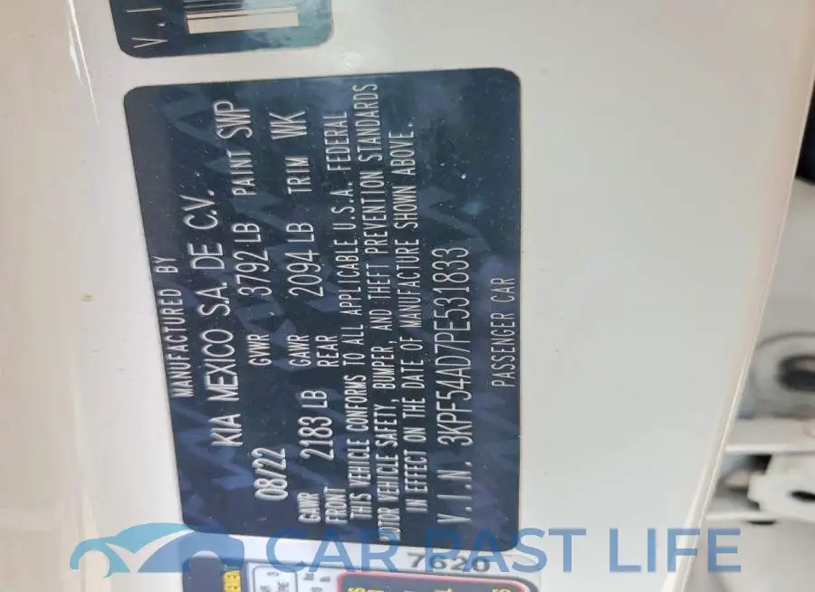 3KPF54AD7PE531833# 12