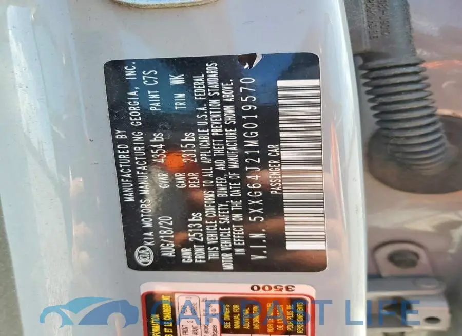 5XXG64J21MG019570# 12
