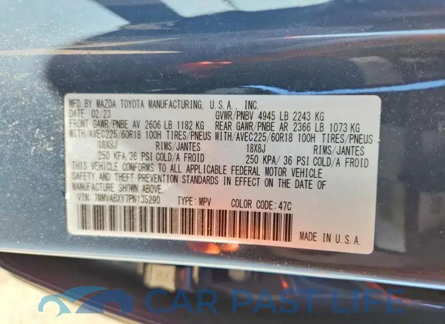7MMVABXY7PN135290# 13