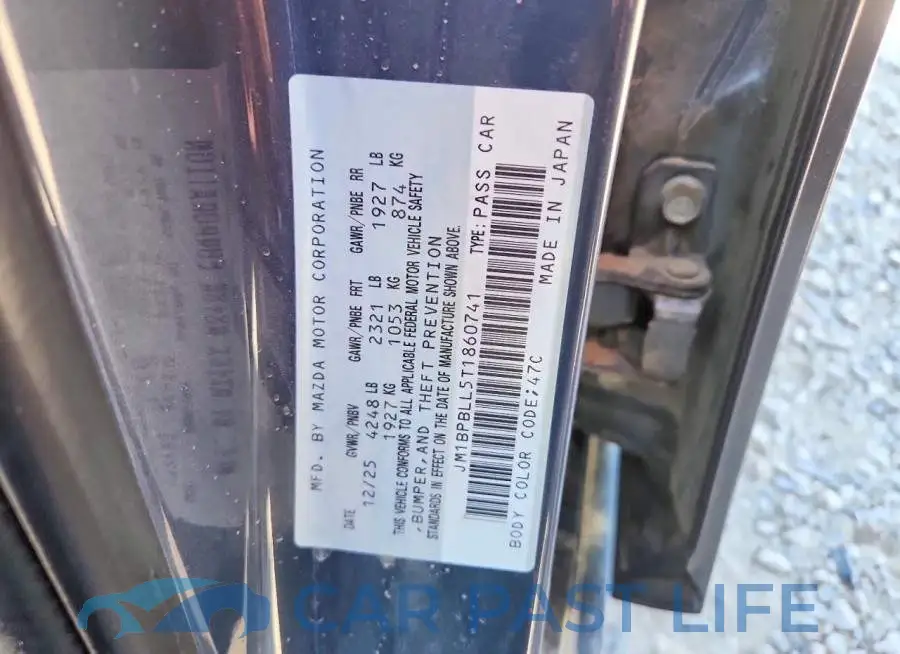 JM1BPBLL5T1860741# 13