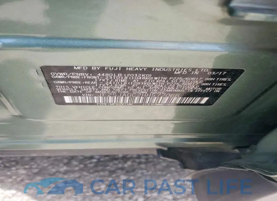 JF2SJAGC2HH572066# 13