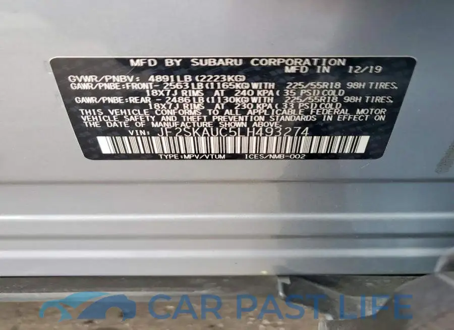 JF2SKAUC5LH493274# 14