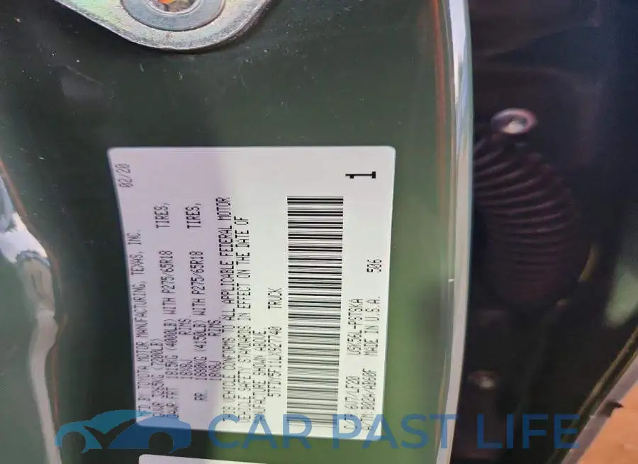 5TFDY5F11LX927740# 12