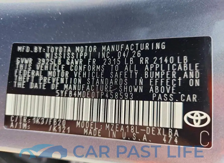 5YFB4MDE0TP458593# 13