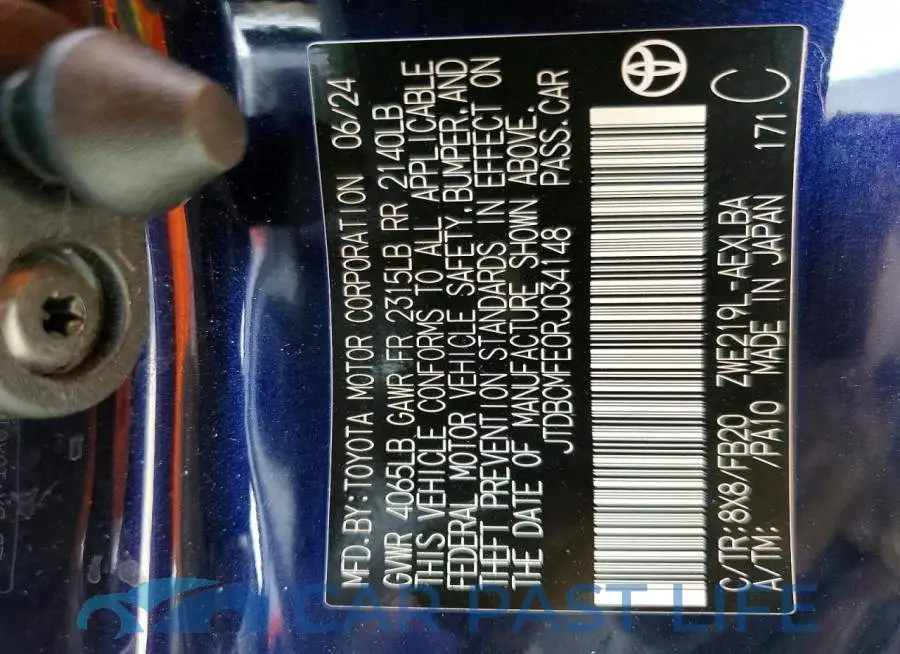 JTDBCMFE0RJ034148# 12