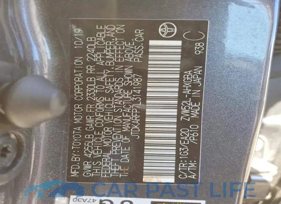 JTDKARFP7L3141987# 12