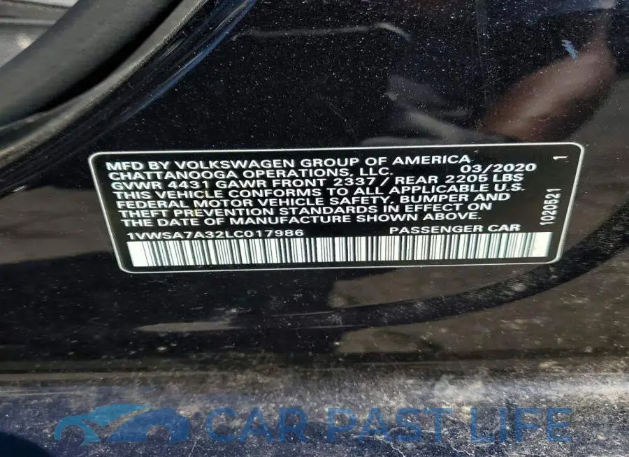 1VWSA7A32LC017986# 12