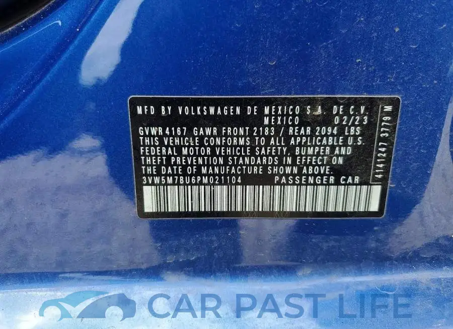 3VW5M7BU6PM021104# 12