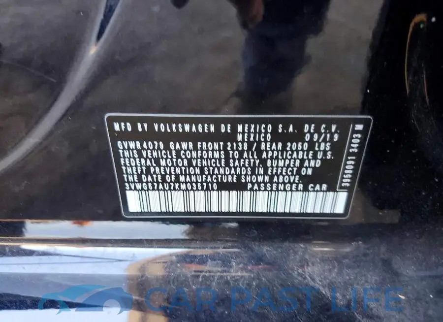 3VWG57AU7KM035710# 12