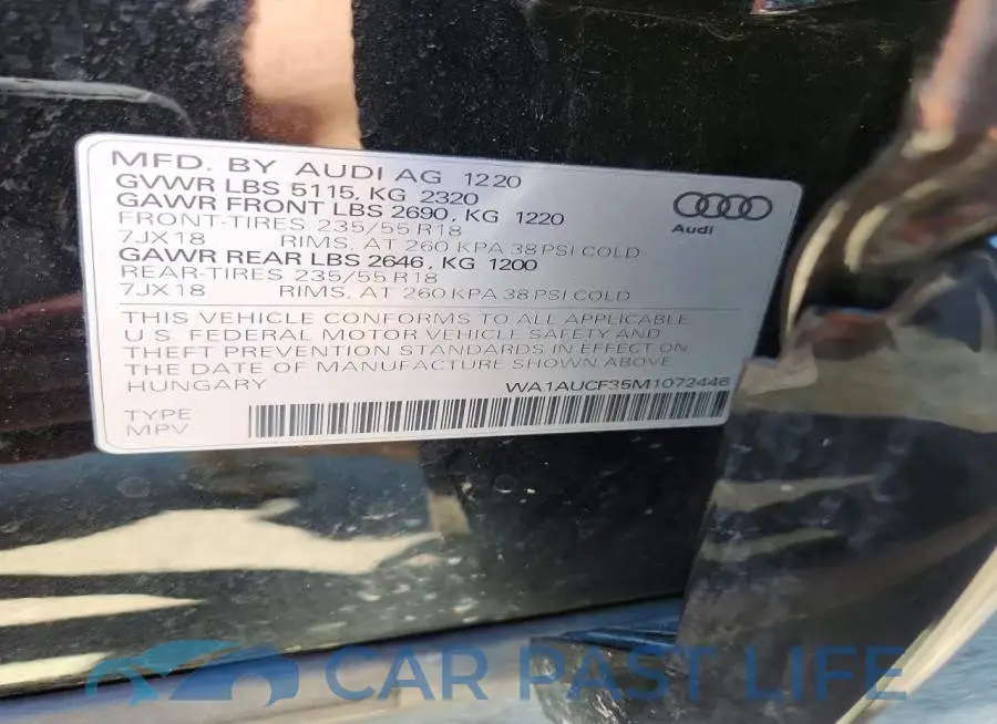 WA1AUCF35M1072446# 13