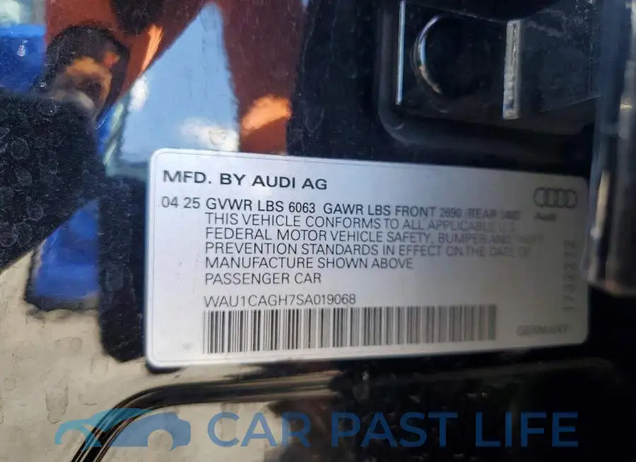 WAU1CAGH7SA019068# 12