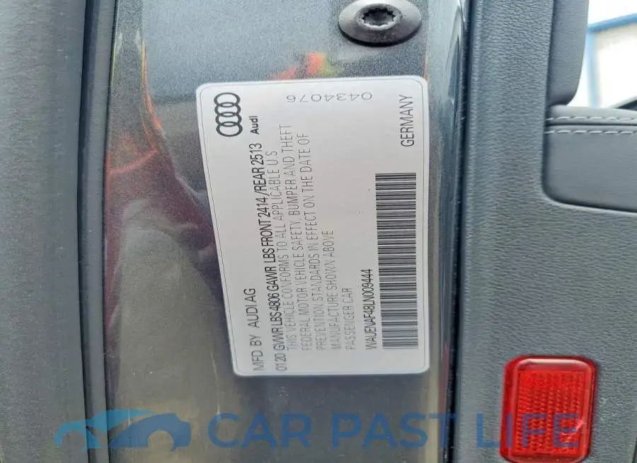 WAUENAF48LN009444# 12