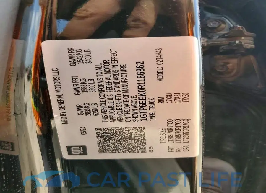 1GTP6EEK0R1186862# 12