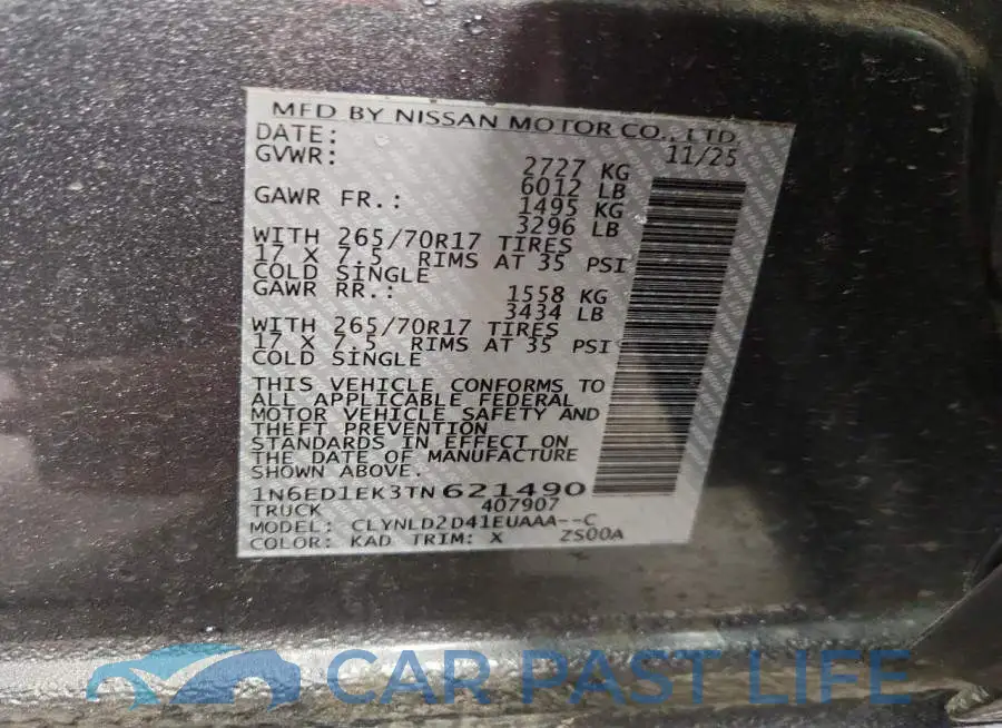 1N6ED1EK3TN621490# 12