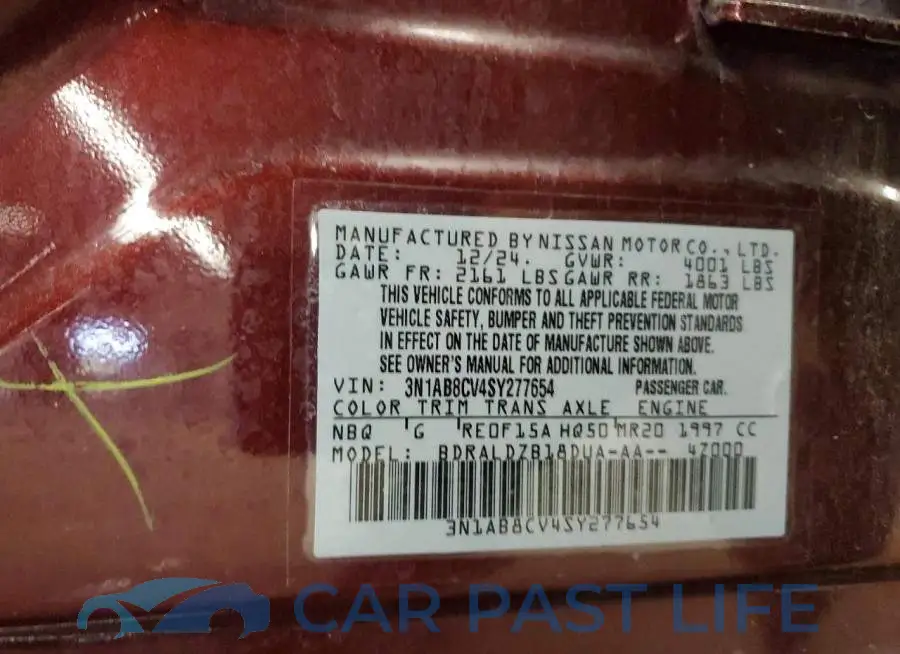 3N1AB8CV4SY277654# 12