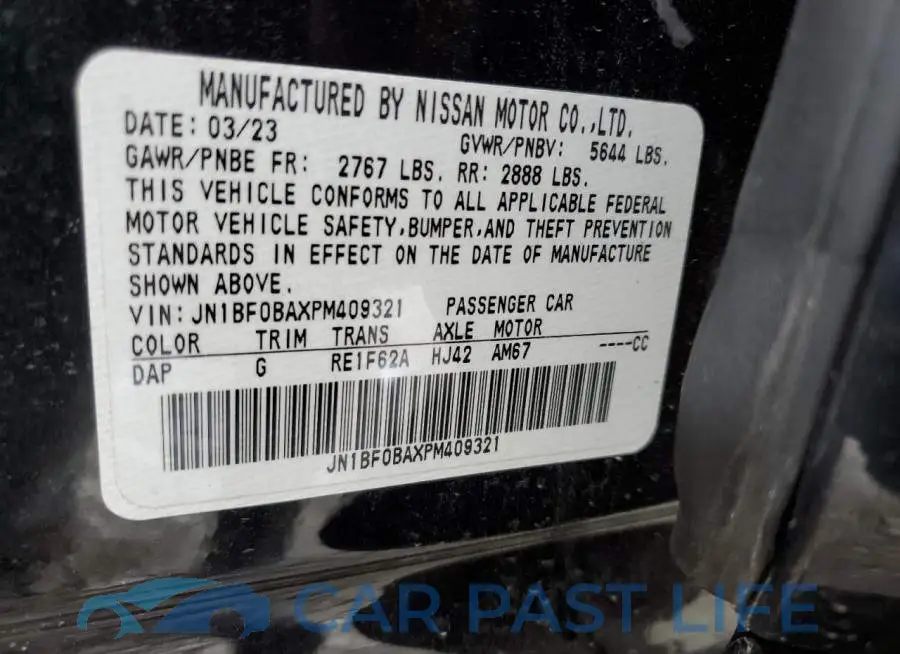 JN1BF0BAXPM409321# 13