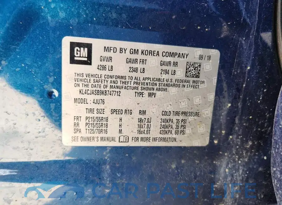 KL4CJASB9KB747712# 14