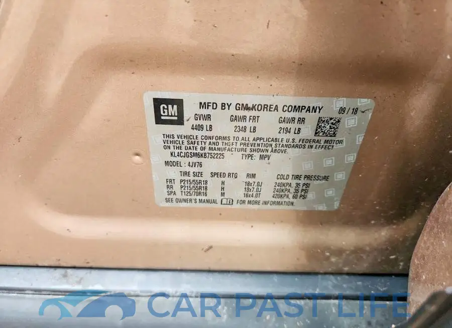 KL4CJGSM6KB752225# 13