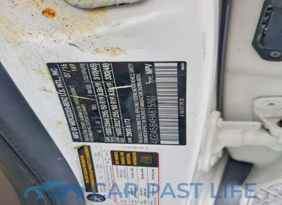 4JGDA5JB4HA815301# 12