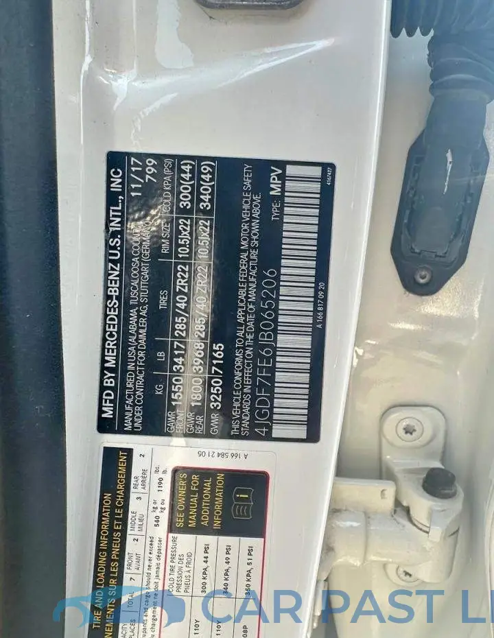 4JGDF7FE6JB065206# 10