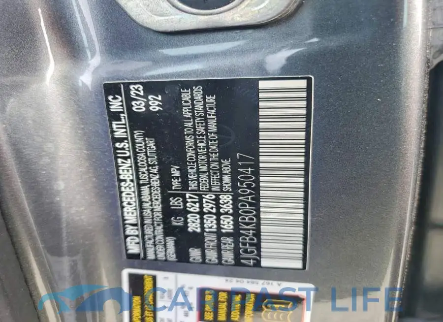 4JGFB4KB0PA950417# 12