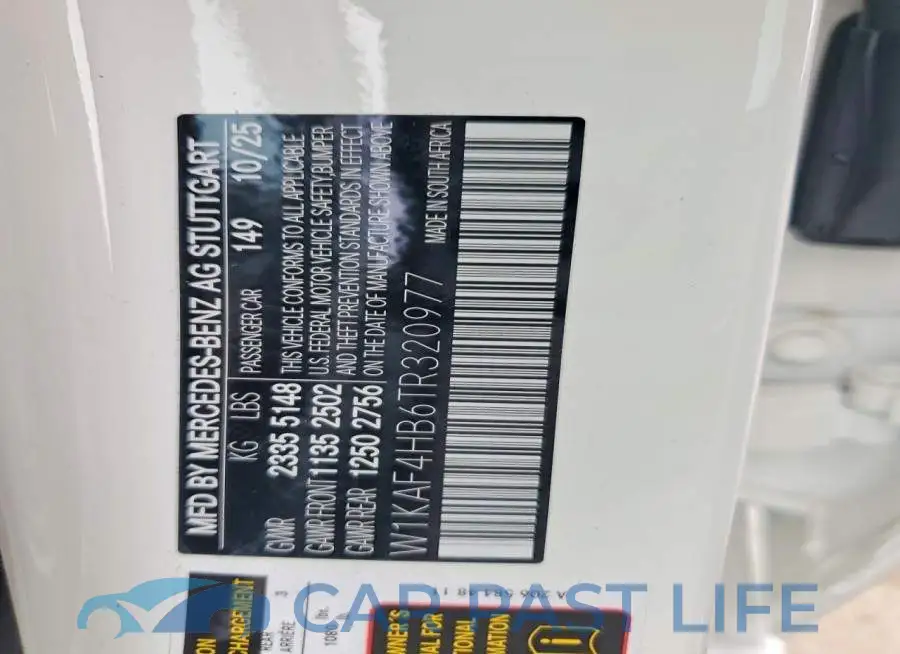 W1KAF4HB6TR320977# 12