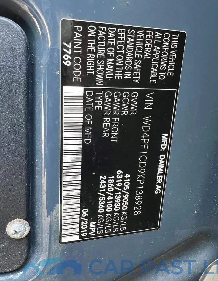 WD4PF1CD9KP138928# 10