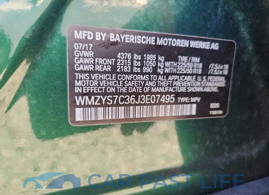 WMZYS7C36J3E07495# 12