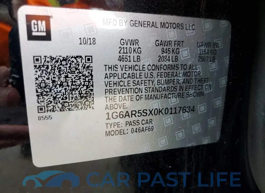 1G6AR5SX0K0117634# 13