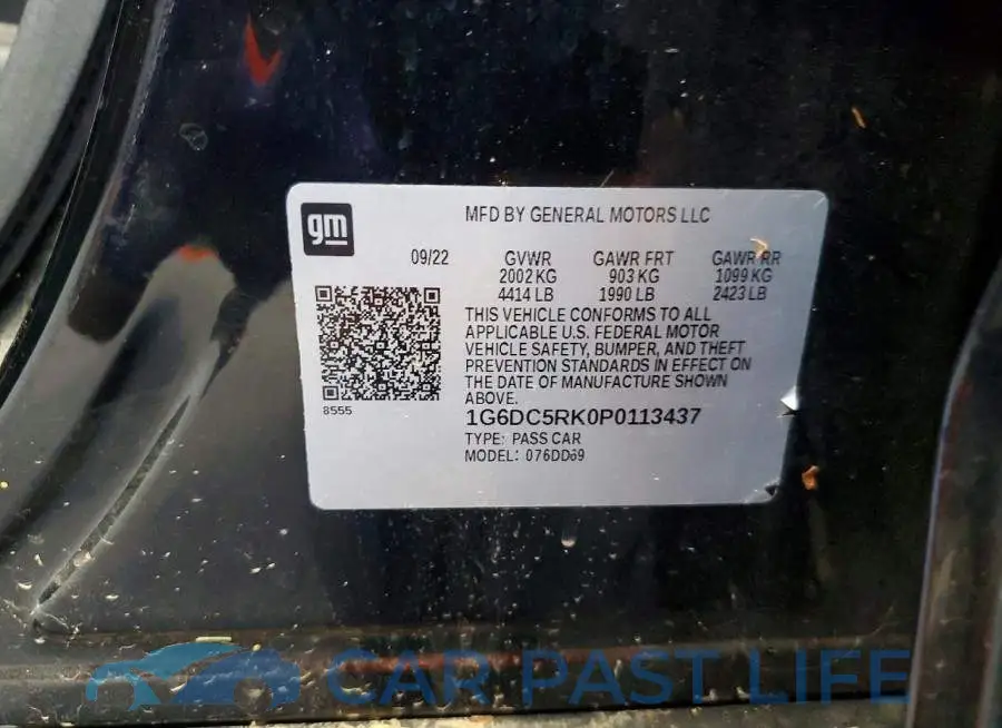 1G6DC5RK0P0113437# 12