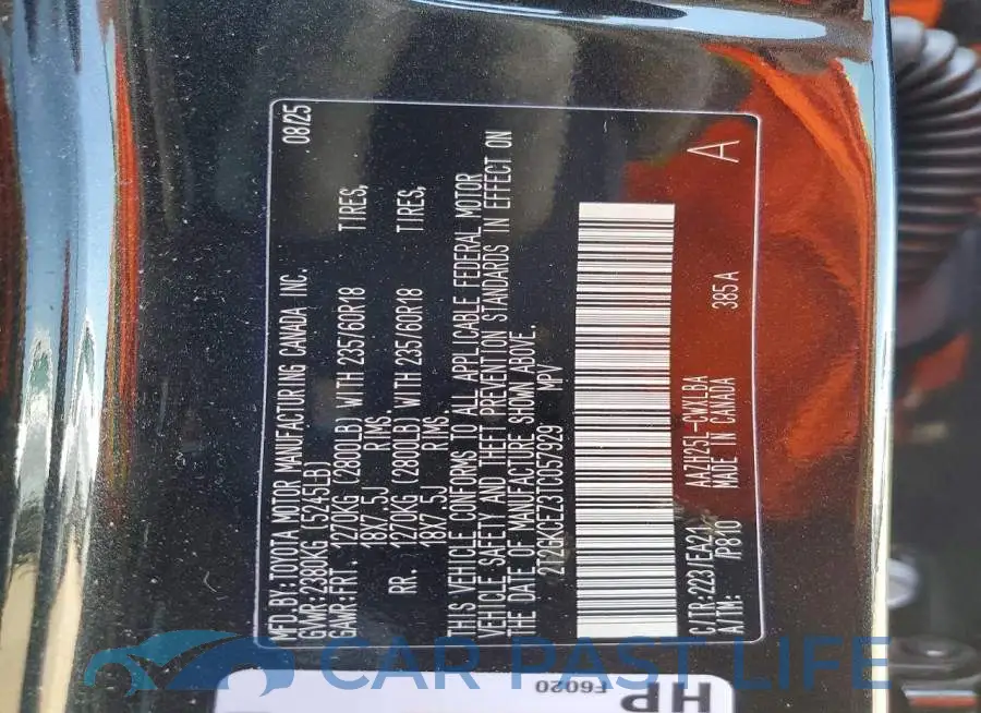 2T2GKCEZ3TC057929# 13