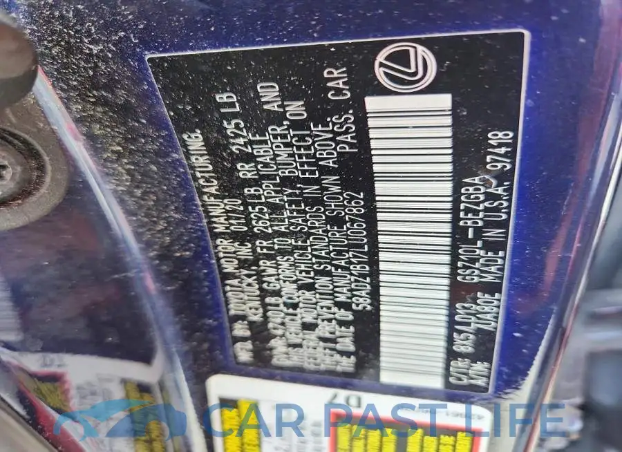 58ADZ1B17LU067862# 13
