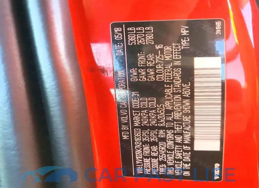 LYV102RK7KB183603# 13