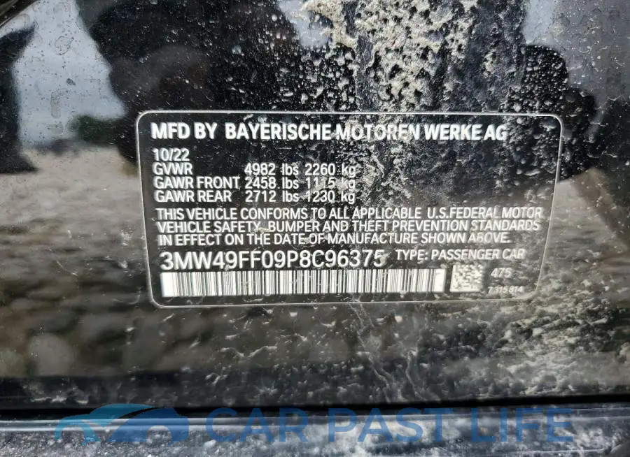 3MW49FF09P8C96375# 12