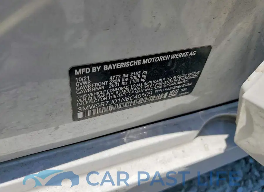 3MW5R7J01N8C40509# 12
