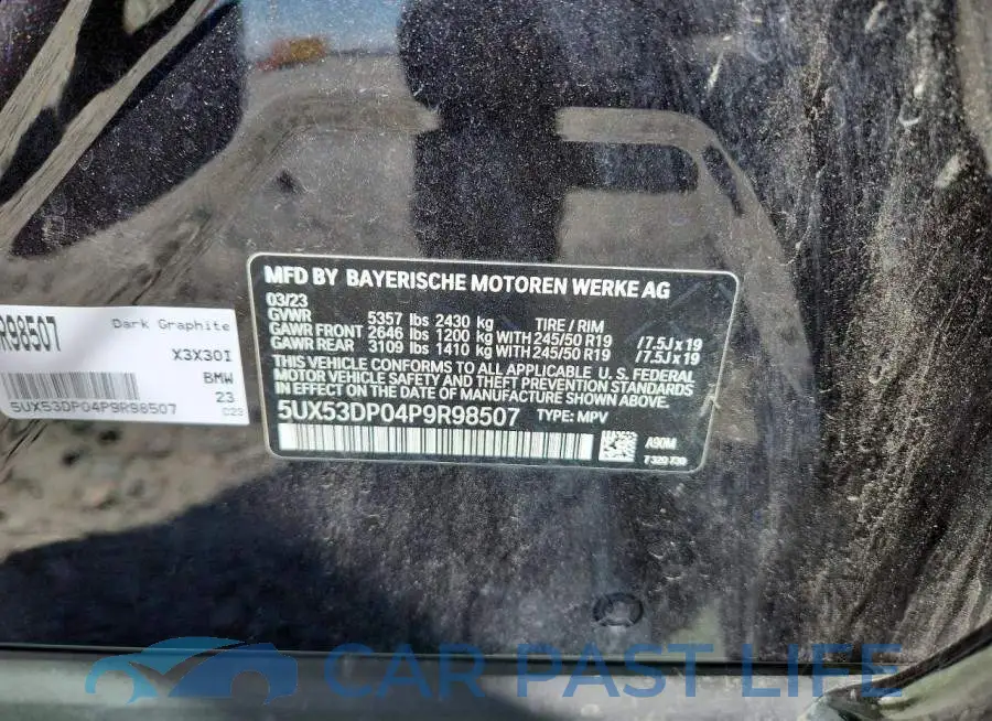 5UX53DP04P9R98507# 13