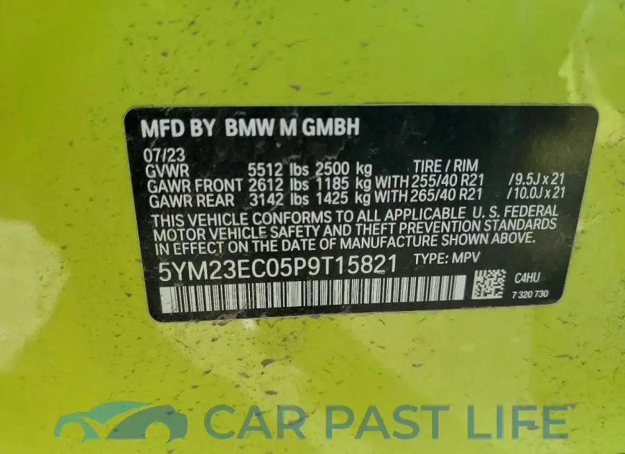 5YM23EC05P9T15821# 14