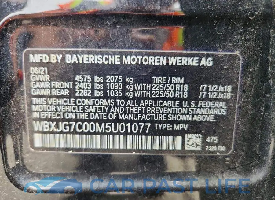 WBXJG7C00M5U01077# 12