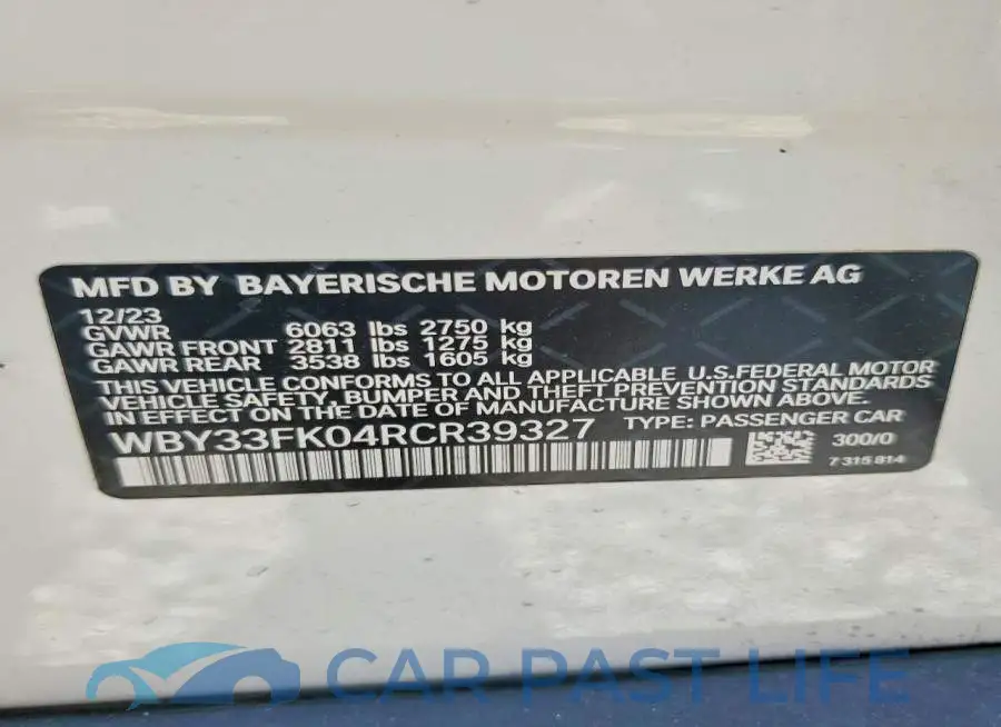 WBY33FK04RCR39327# 12