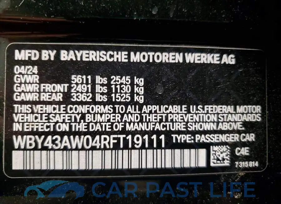 WBY43AW04RFT19111# 13