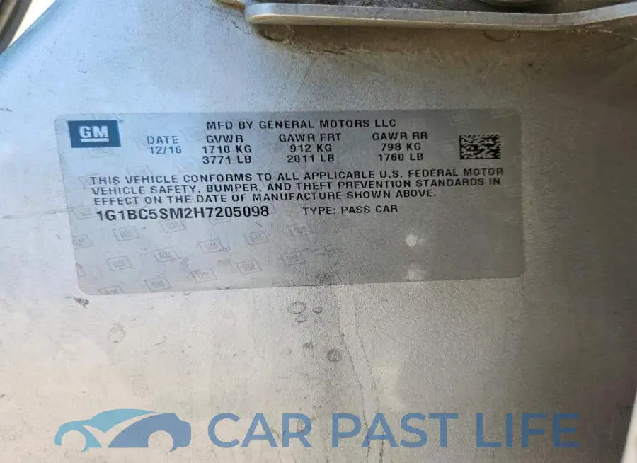 1G1BC5SM2H7205098# 12