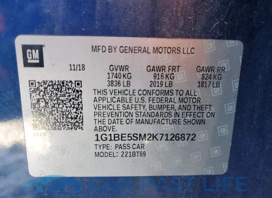 1G1BE5SM2K7126872# 12