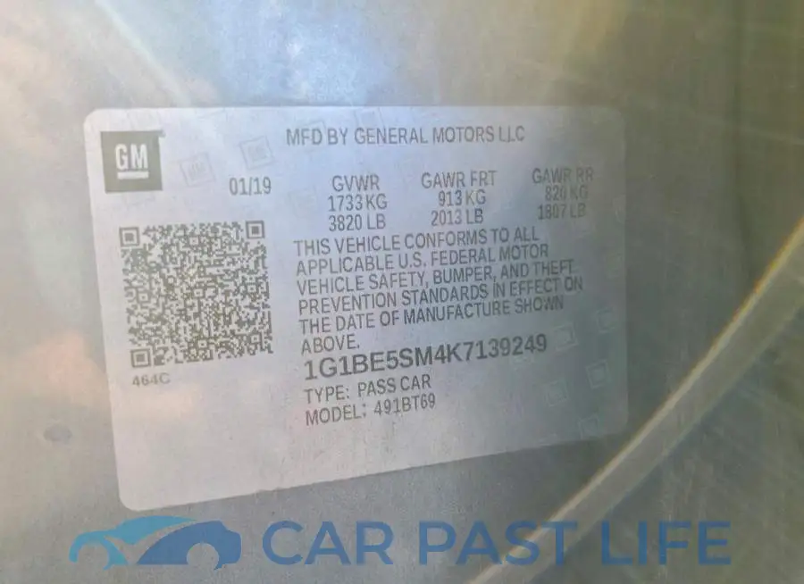 1G1BE5SM4K7139249# 12