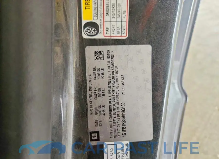 1G1FB1RS6H0193130# 12