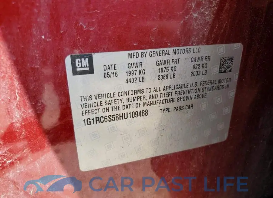 1G1RC6S58HU109488# 12