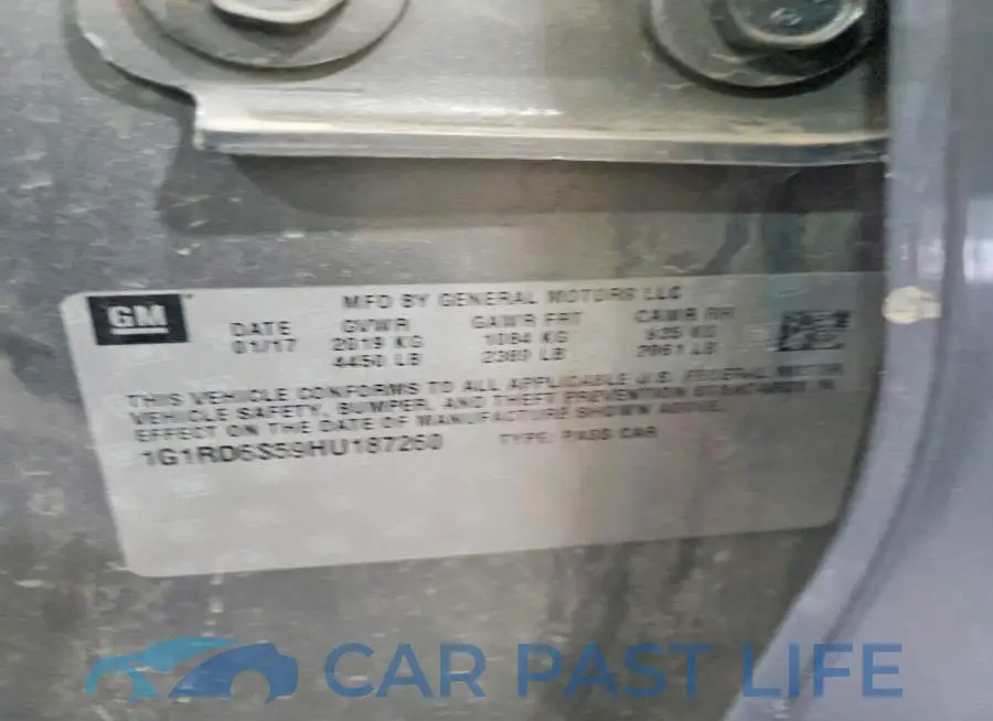 1G1RD6S59HU187260# 12