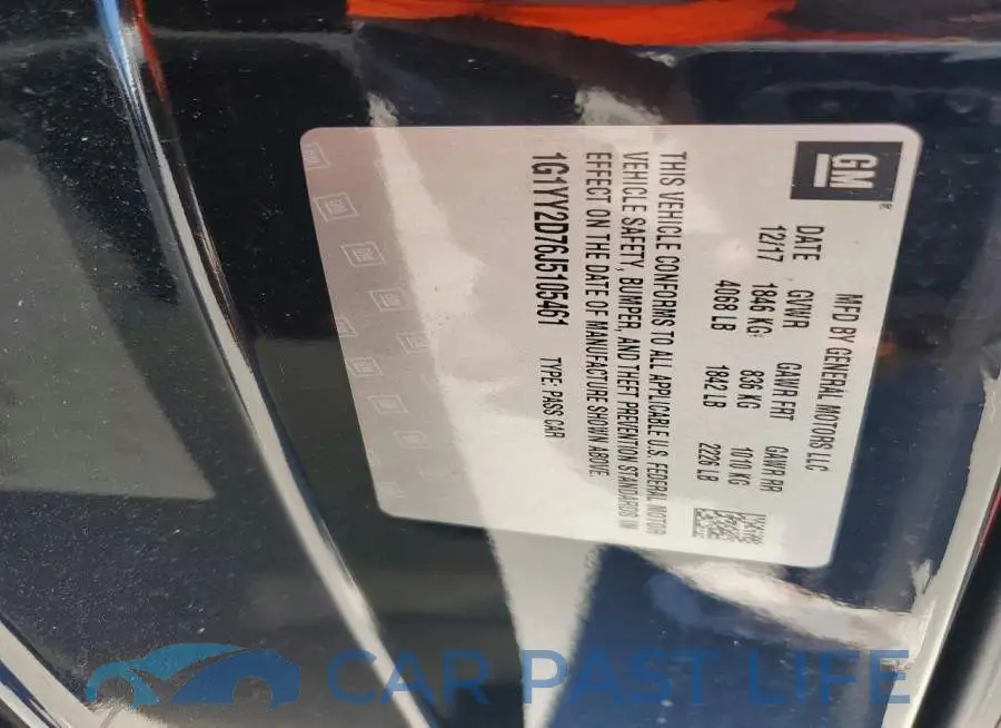 1G1YY2D76J5105461# 12