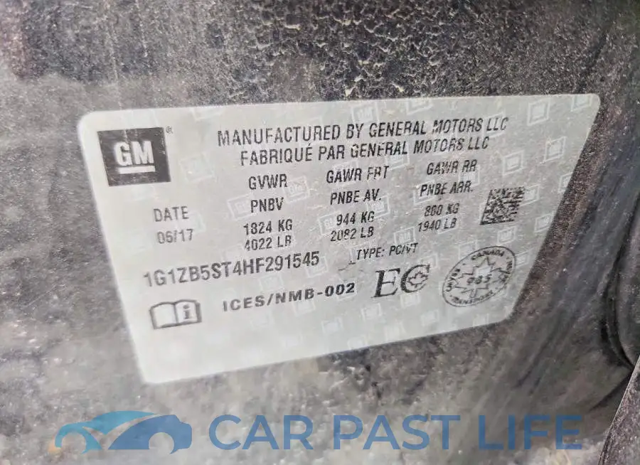 1G1ZB5ST4HF291545# 12