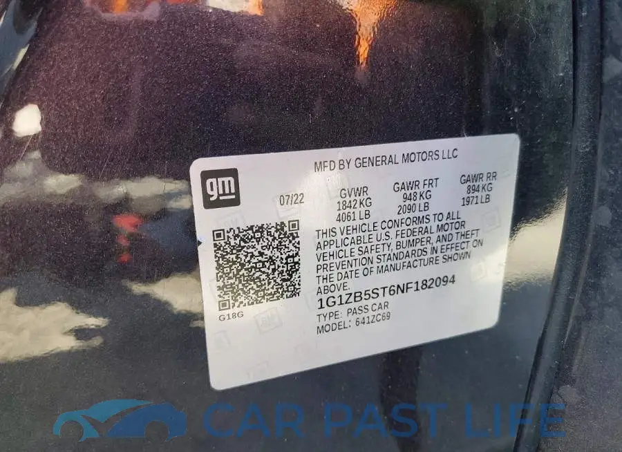 1G1ZB5ST6NF182094# 12