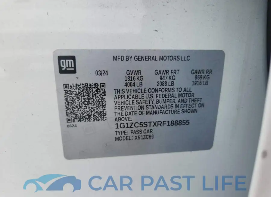 1G1ZC5STXRF188855# 12